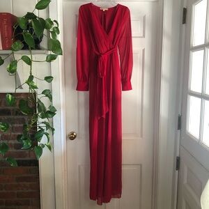 Pink Blush Maternity Wrap Maxi Dress